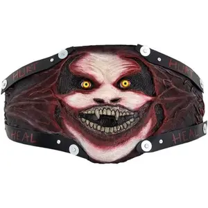 Bray Wyatt Fiend Championship Title Belt Replica - World Heavyweight Championship Belt - Adult Size with Unique Graphic Design Adult Heavyweight Wrestling Championship Belt Universal Black Wrestling Championship Belt