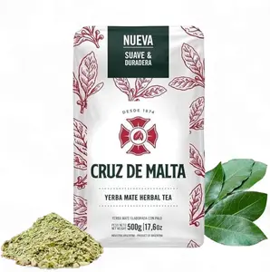 Cruz de Malta Yerba Mate Tea – 17.6oz/500g Loose Leaf Traditional Argentine Herbal Tea