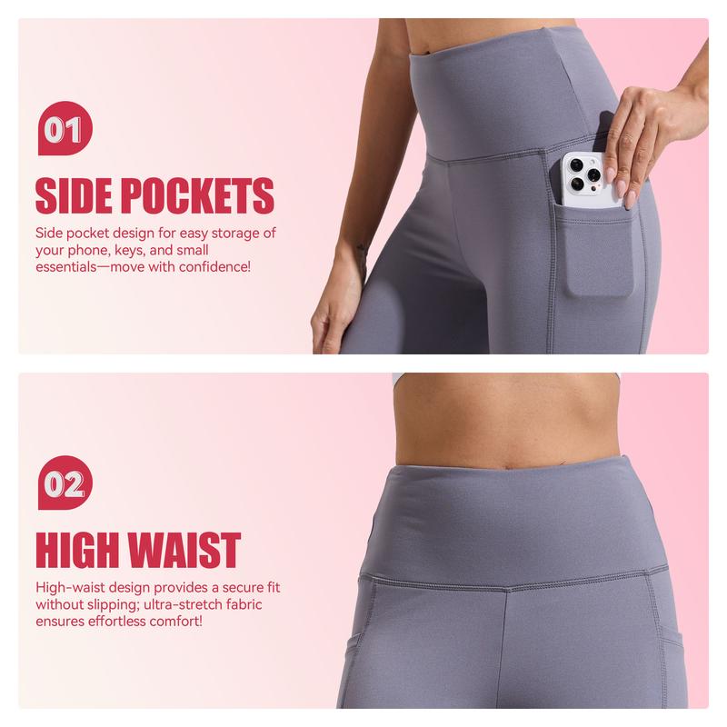 SHOWITTY Women's 3 Pack Fleece Lined Leggings with Pockets – High Waisted Thermal Warm Yoga Pants for Winter Workout & Everyday Wear