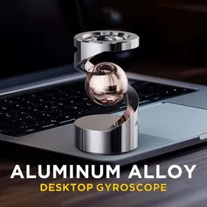 Desktop Gyroscope (Non-Levitating Object), Decorative Items for Office Desks, Metal Toys for The Desktop, Spin with Your Fingers, Desktop Decorations.