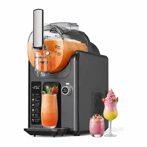 Slushie Machine, 82oz Slushy Maker with Adjustable Temperature, LED Display, Auto-Clean, 5-in-1 Frozen Drink Maker for, Frappés, Milkshake, Frozen Margaritas, 24H Running for Home