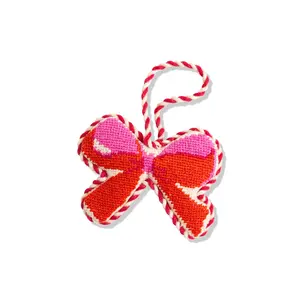 Bow Needlepoint Ornament