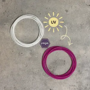 "Sike" / UV Color-Changing / Silicone Stacking Jelly Bracelets