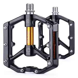 Road/Mountainou Bike Pedals - Aluminum Alloy Bicycle Pedals - Mountain Bike Pedal with Removable Anti-Skid Nails