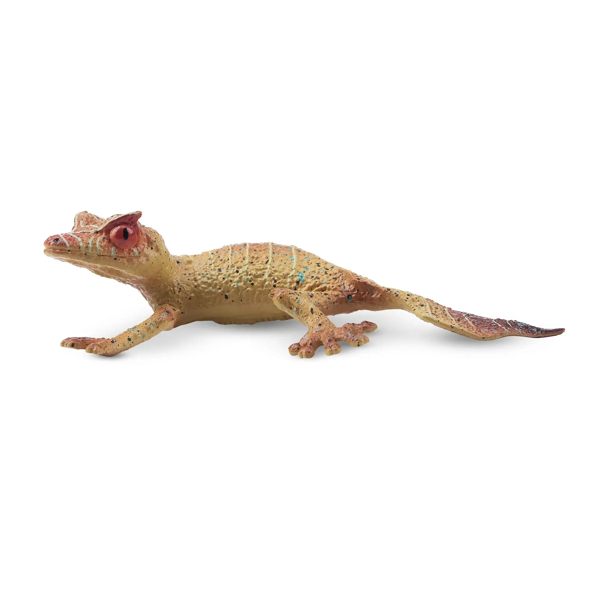 Toymany Hand-Painted Plastic Satanic Leaf-Tailed Gecko Figurine - Realistic Reptile Model, Unisex Figurines for Montessori Sensory Play, Collectors (Toys & Hobbies Action Figure)