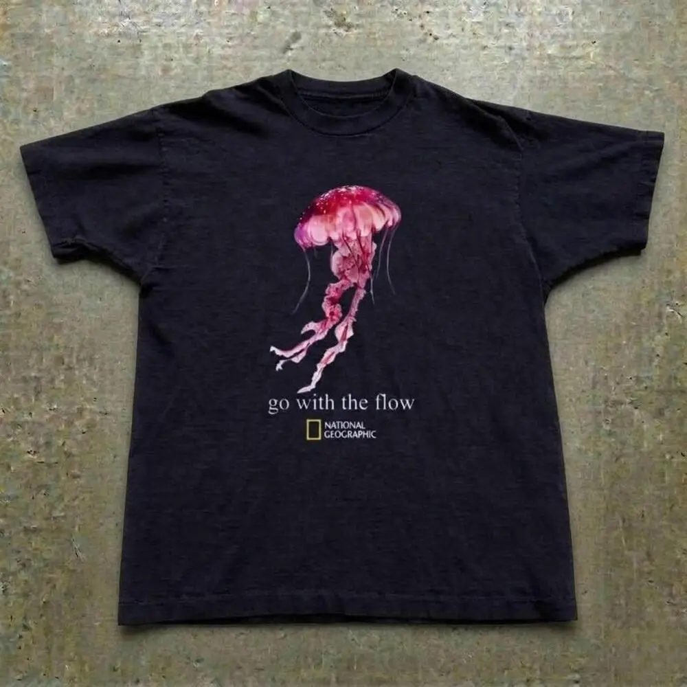 National Geographic Jellyfish Black Cotton T-Shirt