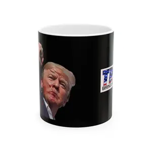 Trump - American strength - Ceramic Mug, (11oz, 15oz)