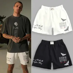 DARC SPORT Men's Shorts Fashion Trend Cotton Printed Casual Shorts Basketball Shorts