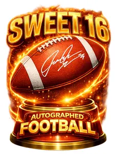 SWEET 16 SIGNED FOOTBALL - OR SPORTS TRADING CARD
