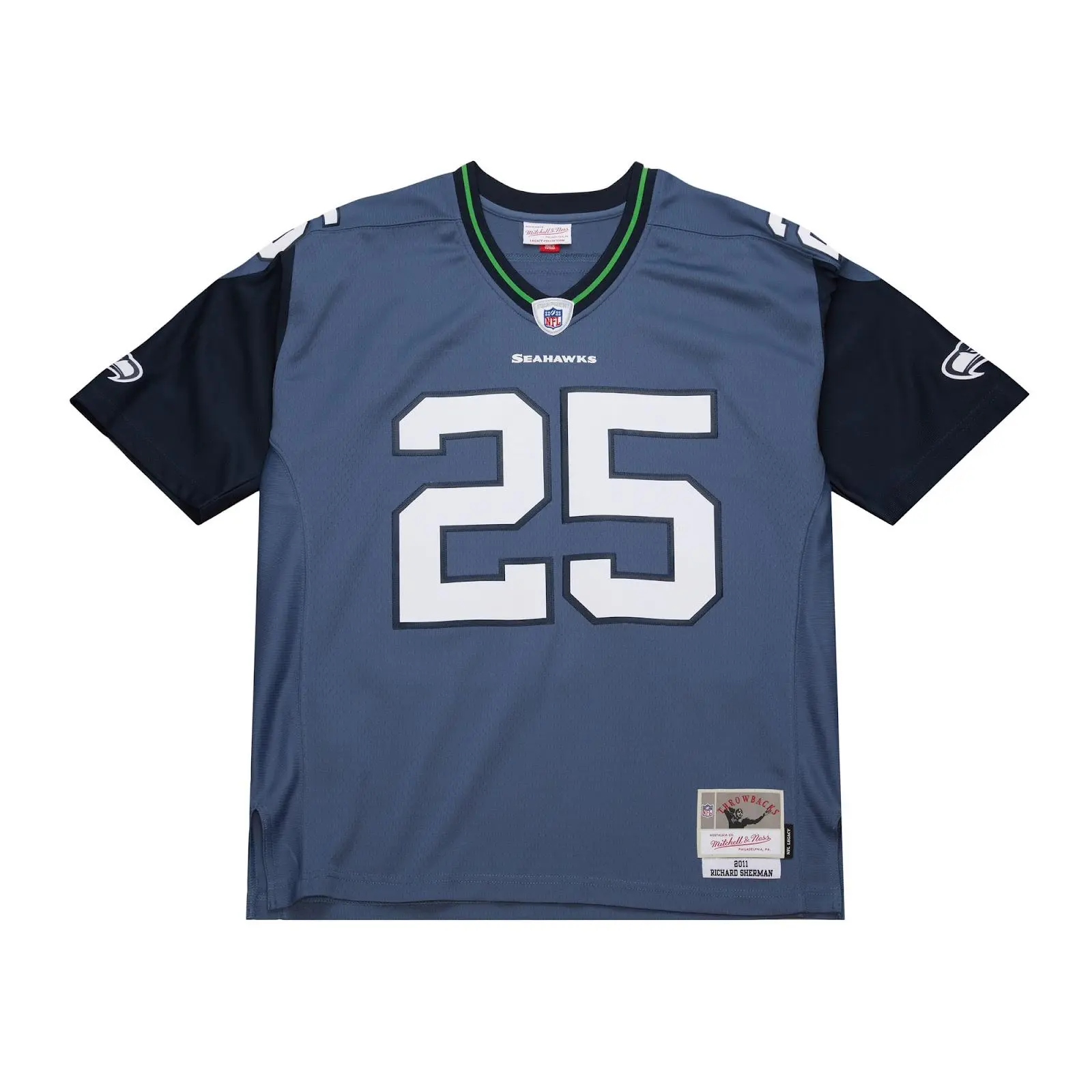 Richard Sherman Seattle Seahawks Blue 2011 Legacy Jersey NFL Throwback Mitchell & Ness