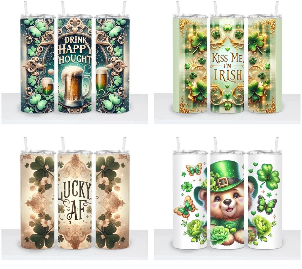 St. Patrick's Day Choice (2025) 1 - 20oz tumbler with reusable lid & straw
