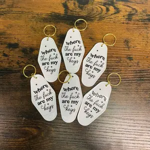 Where the f*** are my keys motel keychain
