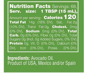 Avocado Oil good for Cooking , 1L