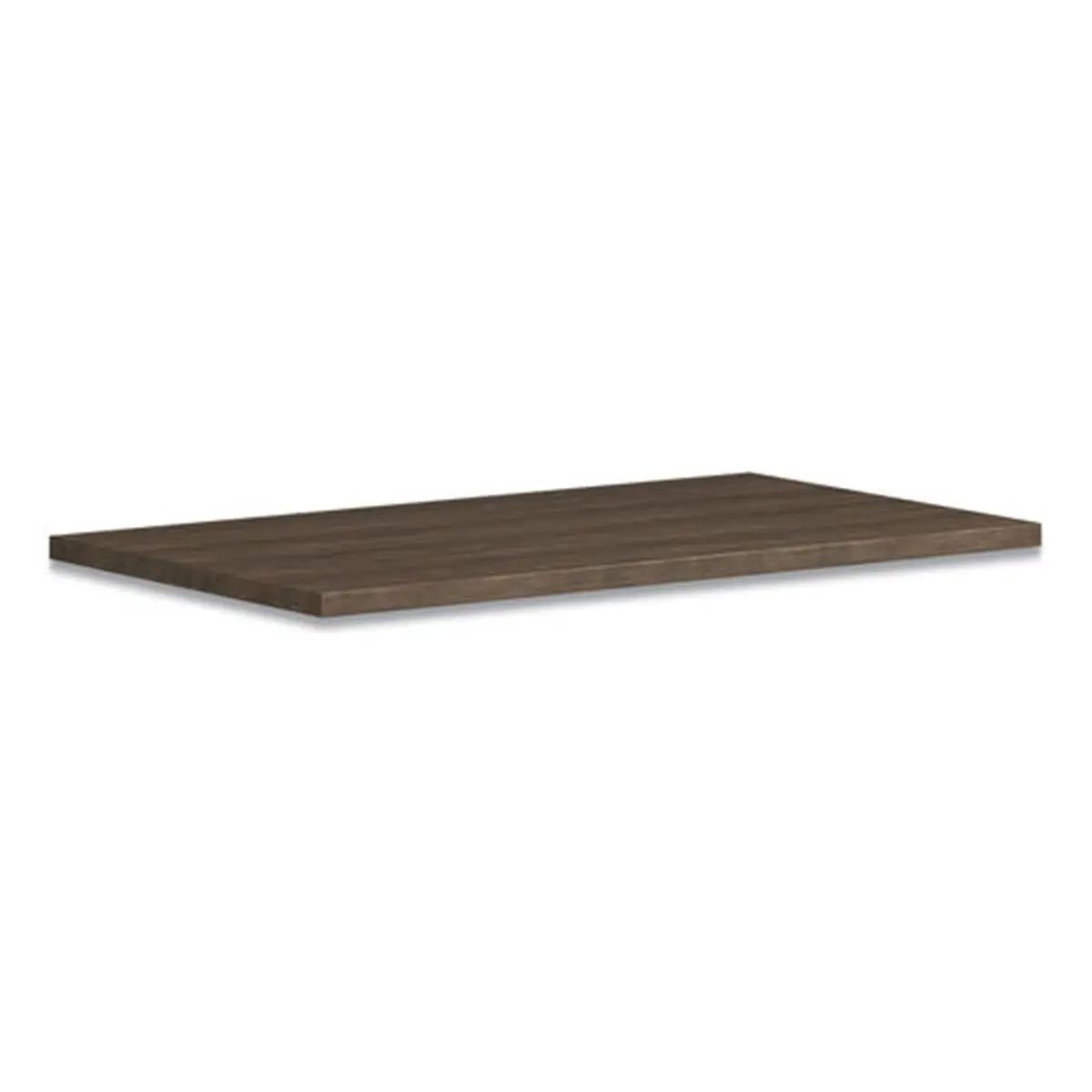 212 MAIN 42 in. Rectangular Scratch-Resistant Laminate Worksurface, Florence Walnut Wood Grain, 1-Tool Install Ready Commercial Office Furniture, One-Tool Install