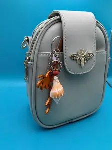 Palm Shore Conch Shell Keychain
