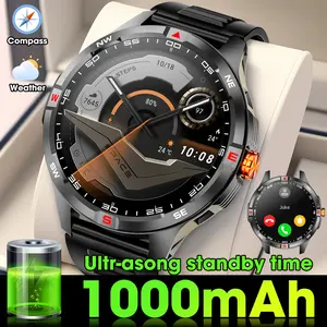 Smart Watch for Men, 1000mAh Long Battery Fitness Tracker, 1.46" HD Touch Screen Smartwatch with Bluetooth Call, 100+ Sports Modes, IP68 Waterproof, Heart Rate Sleep Monitor for Android iOS