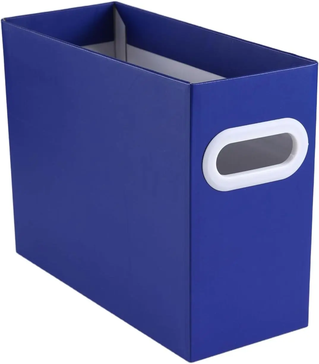 Cardboard File Organizer Letter Size 2-Pack Storage Box for Hanging File Folders Portable Document Organizer with Handle for Home School Office