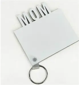 Sublimation Blanks Mom Double sided Key Chain