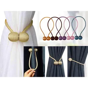 2 pcs Magnetic curtain tiebacks - curtain holdbacks, curtain magnets, curtain holders, tie backs for curtains