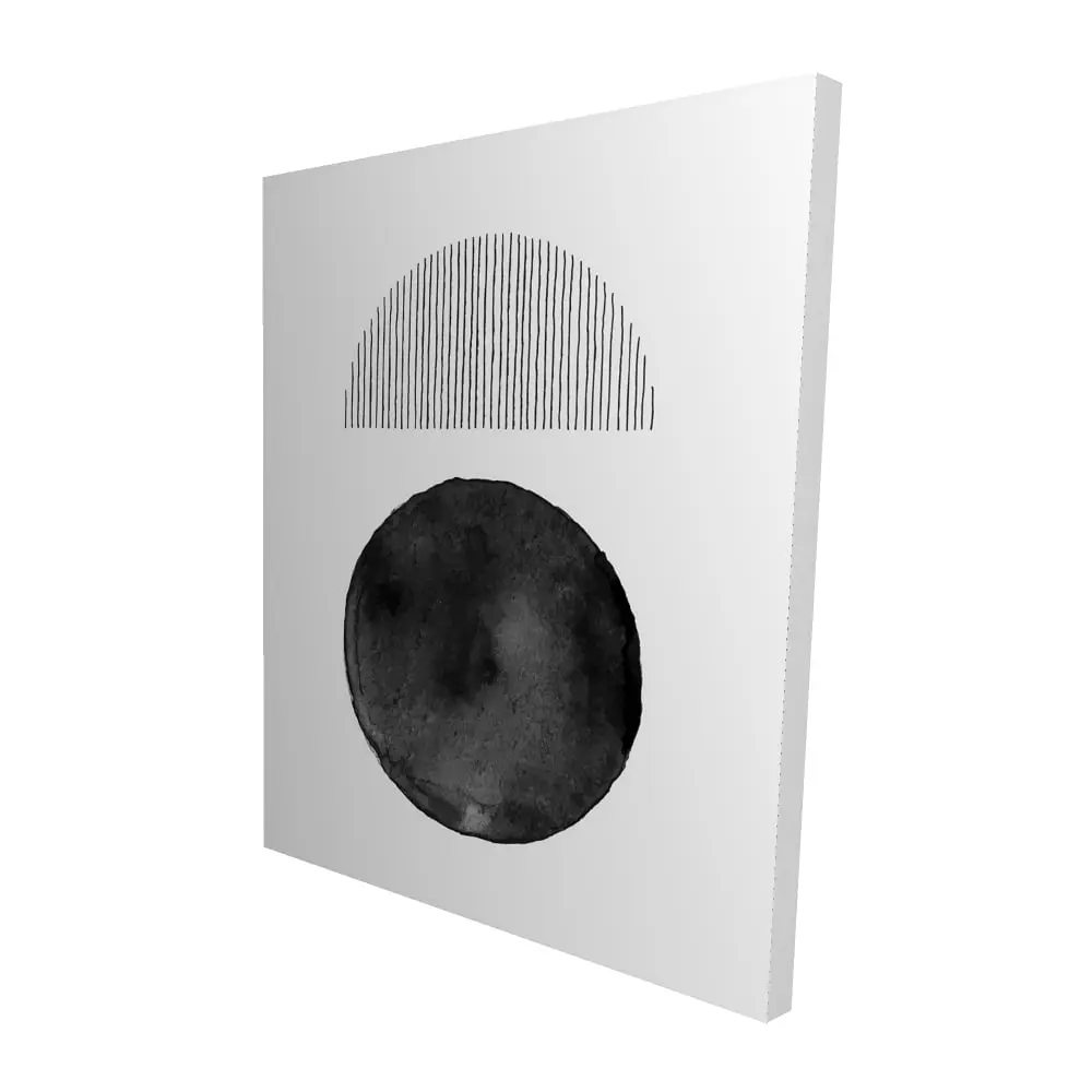 212 MAIN Minimalist Decomposed White Artistic Geometric Canvas Photo Wall Print, 48 x 60 in, Abstract Graphic Wall Art for Bedroom Home Decoration