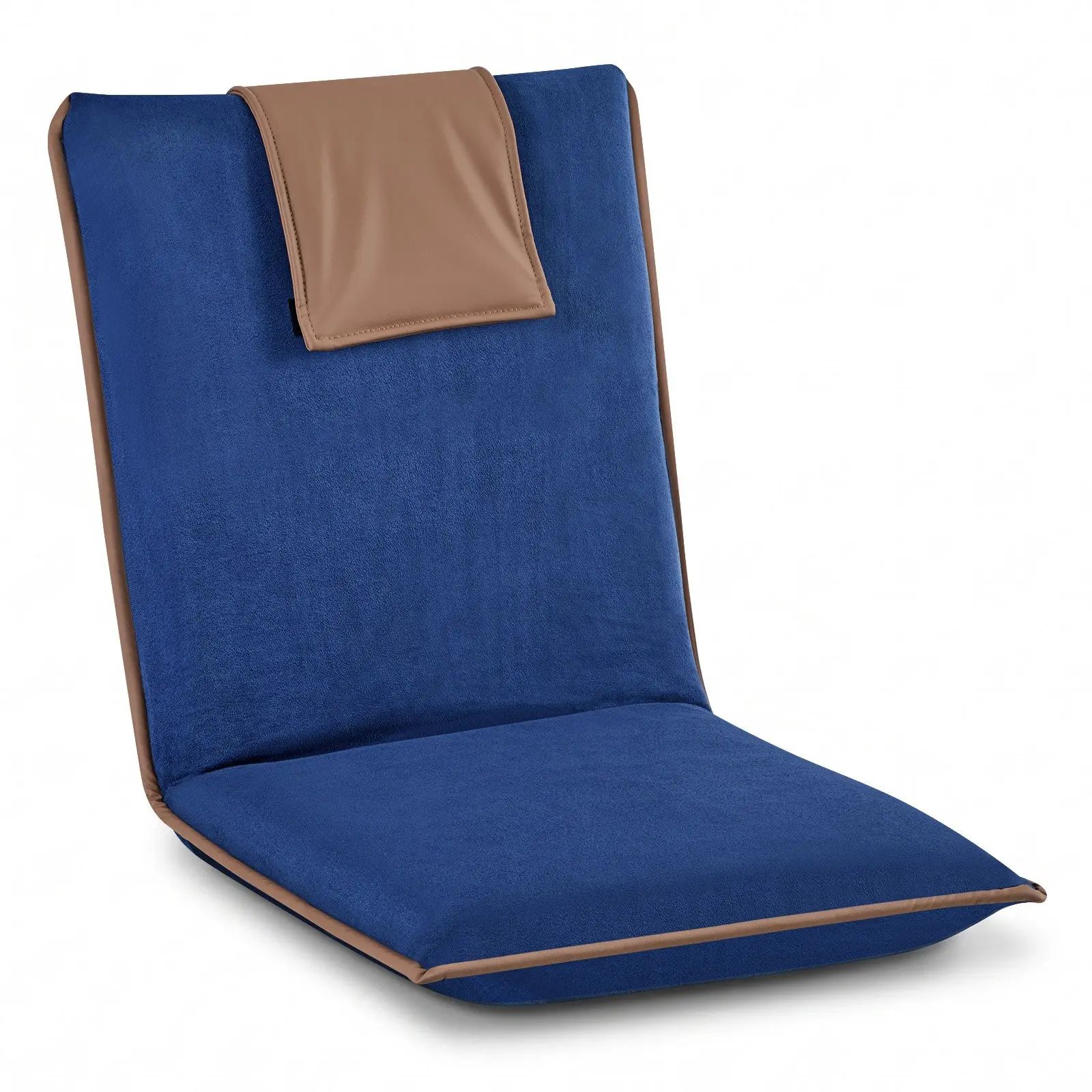 【Summerfinds】VEVOR Ergonomic Legless Gaming Floor Chair, 6-Adjustable-Position Foldable Chair with Adjustable Back, Sturdy Metal Frame, Recycled Foam, Suede Fabric, Carry Strap, 18.3 in Seat Width for Reading/Relax & Stress Relief, Relaxation