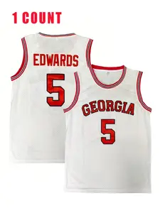 Men's Basketball Jersey, Loose Letter Embroidery Basketball Jersey, Breathable Quick Drying Basketball Vest, Basketball Clothing for Men