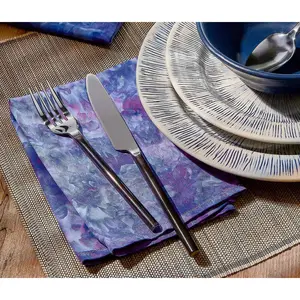 Kaleidoscope Tie/Ice Dyed Cloth Napkin Set: Celestial Blue