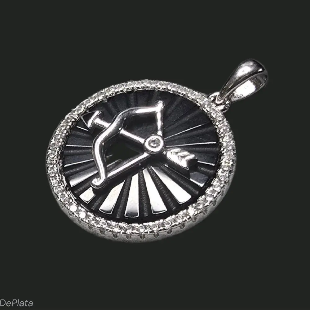 Sagittarius Zodiac Sign Pendant Silver 925