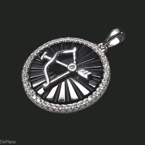 Sagittarius Zodiac Sign Pendant Silver 925