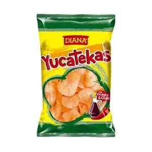 3 YUCATEKAS VINEGAR & HOT CHILLI PEPOER FLAVORED YUCCA CHIPS DIANA 65g FROM GUATEMALA