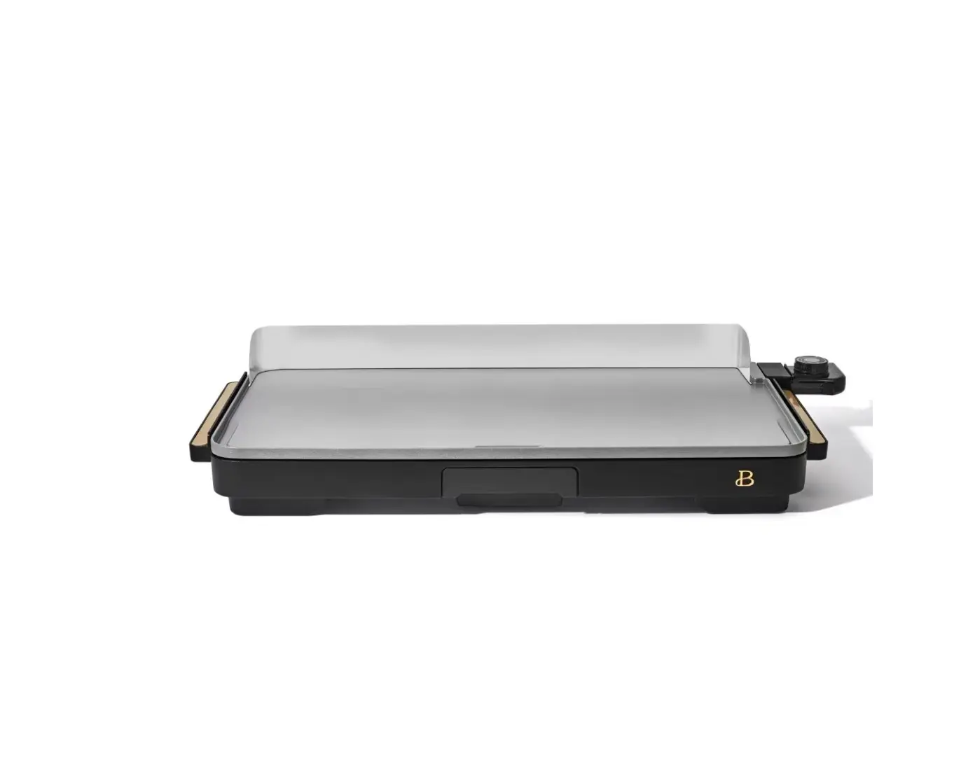 Beautiful XL Electric Griddle 12" x 22" with EverGood Ceramic Nonstick Coating, Black Sesame