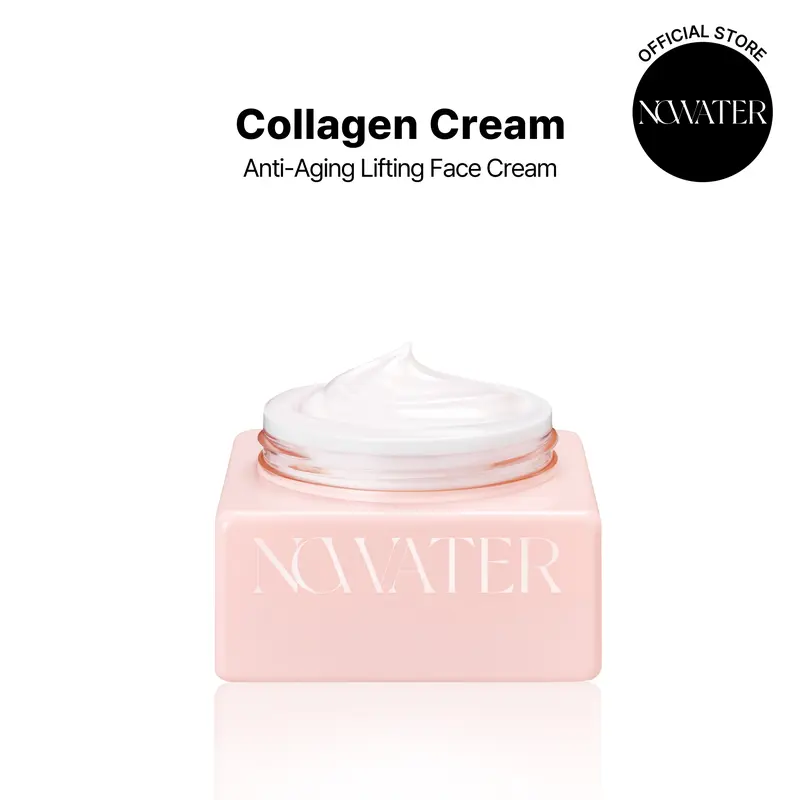 NOWATER Korean Collagen Cream 1.76 oz - Firming and Skin Elasticity Improving for Glass-Skin Glow