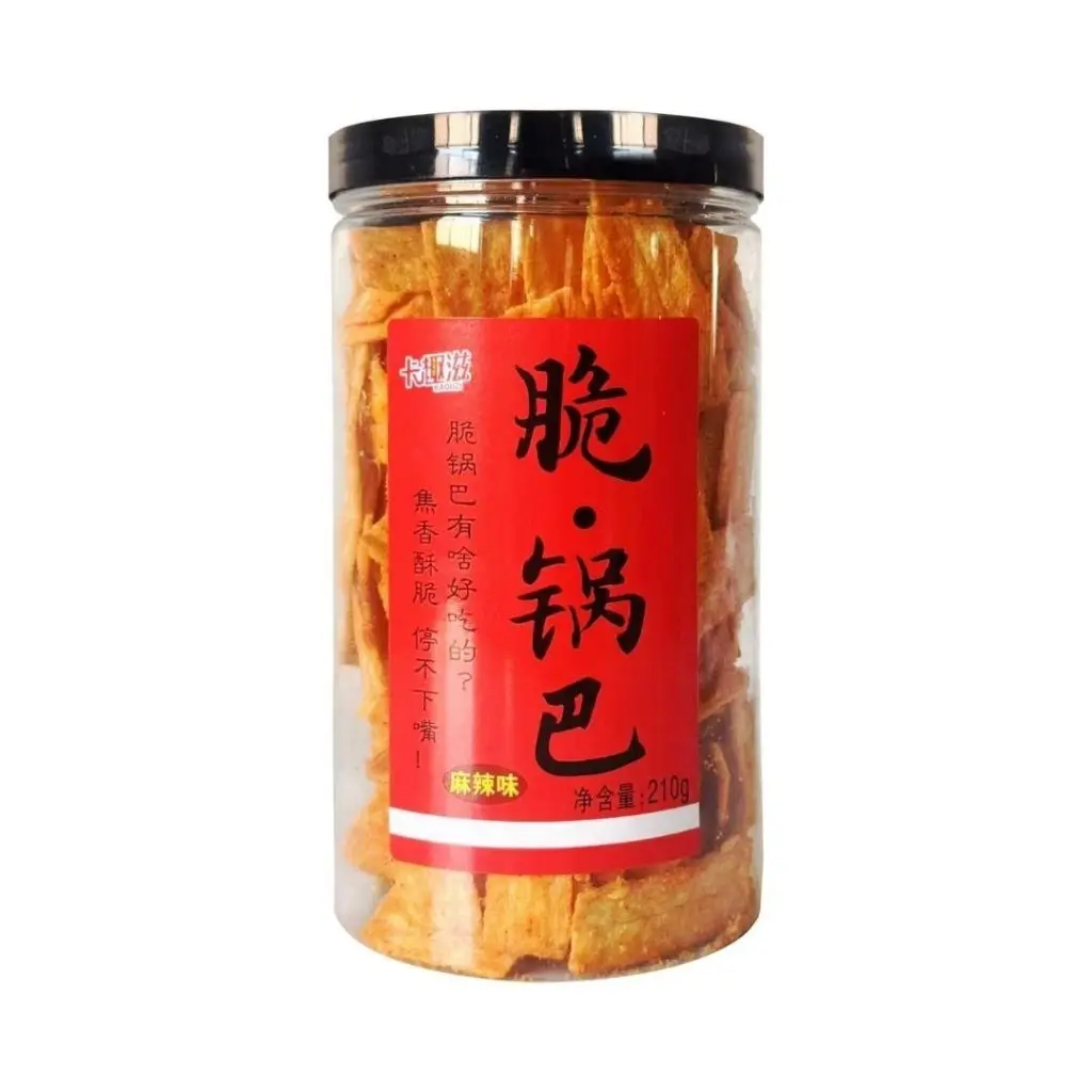 KQZ Corn Crust Chips - Crunchy ASMR Spicy Flavor Crisps, 210g Chinese Puffed Snack