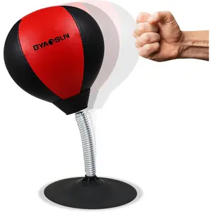 Desktop Punching Bag Portable Strong Suction Cup Boxing Speed Ball for Home Office Boxing Stress Relief Training Fun Gift for Family Boss Coworker