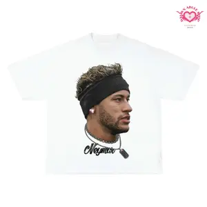 NEYMAR BIG FACE Adults and Youth Crewneck & T-shirt, Soccer Fan Shirt, Neymar Fan Merchandise, summer tee, vintage y2k, graphic sweatshirt, youth boys clothing, kids clothing, streetwear, neymar t shirt, y2k clothing for kids, graphic tee for kids