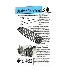 Tip Card #62 How to Make a Fish Trap : Diy Survival Fishing Basket Trap