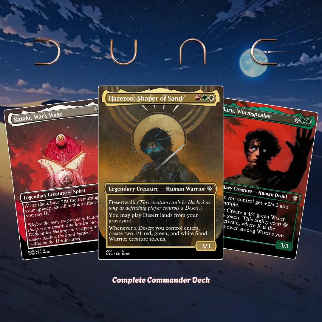 Proxy 100+ Commander Deck – Desert Empire Theme | Sand World EDH Strategy | Epic Sci-Fi Fantasy | Premium Print | Collector Gift