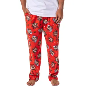 Devil Pajama Pants Unisex, Funny Cartoon Holiday Loungewear, Soft Breathable Sleep Pants for Men Women, Comfortable All Season Casual Sleepwear Bottoms