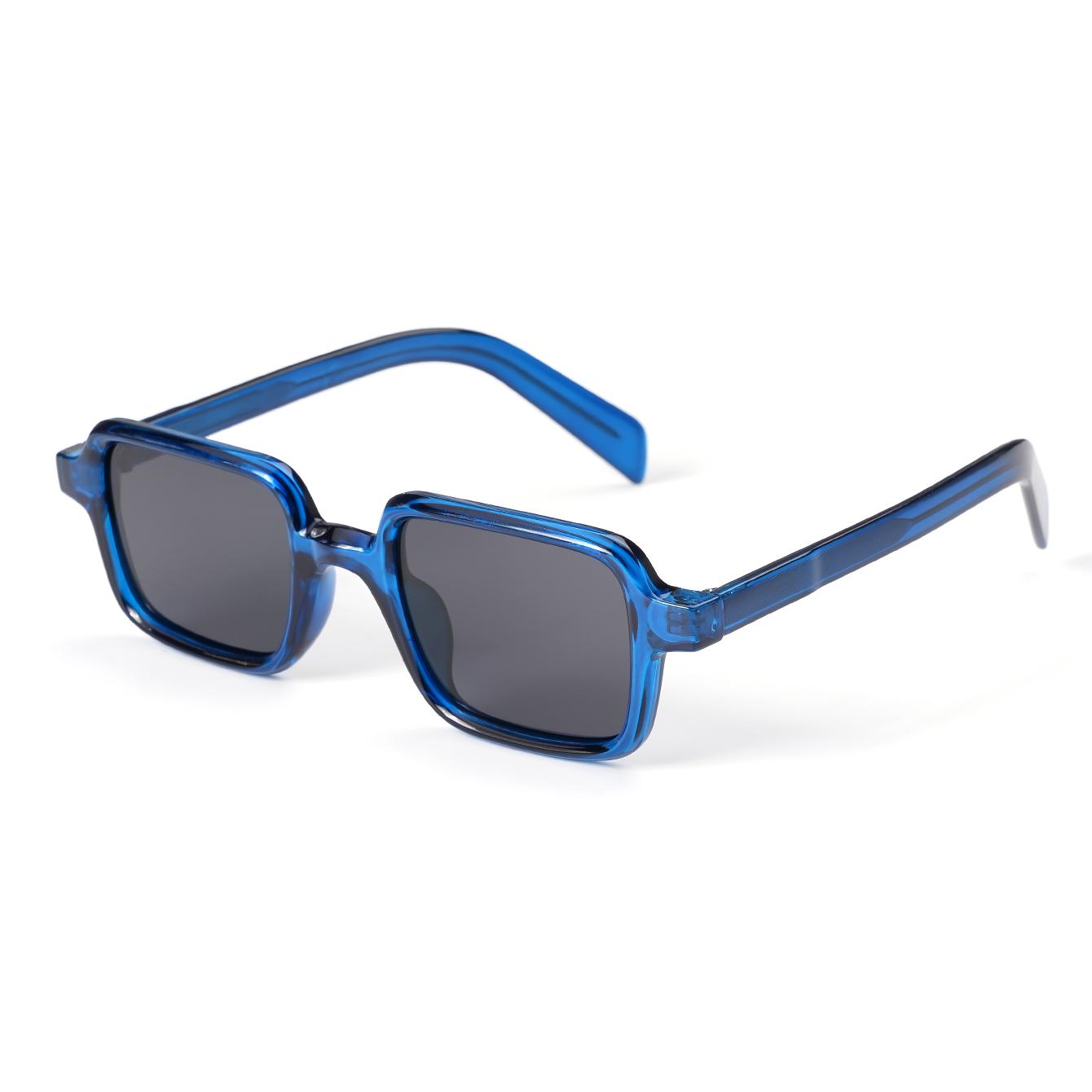 Original design, retro punk-style rectangular sunglasses, stylish and trendy, make the face look smaller, high-end hip-hop style sunglasses suitable for both men and women.