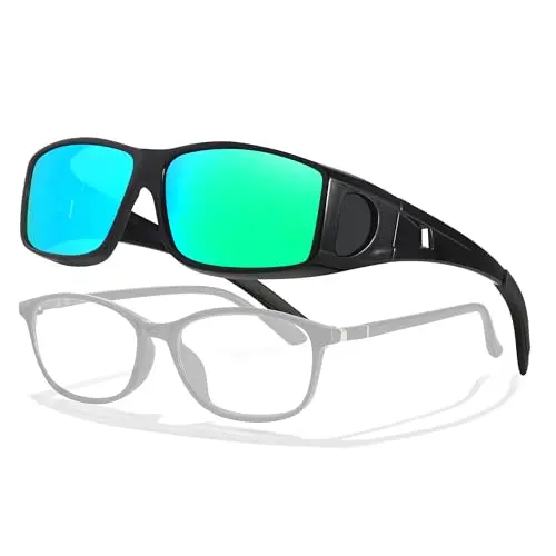 Black frame/ Green lens