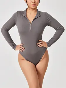 Fashion Long Sleeve Jumpsuit Seamless Slimming Shapewear For Women Romper Womenswear Bodysuit Comfortable Tops Lady adjustable bodysuit slim-fitting star stalker cute bodysuits