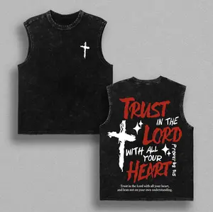 Proverbs 35 Bible Verse T-Shirt Washed, Trust in The Lord with All Your Heart Christian Shirt, Faith and Scripture Graphic Tee, Religious Jesus Apparel, Easter Outfit, Church Outfit Gift for Believers Fathers Day Gifts