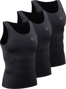 NELEUS Men's  3 Pack Dry Fit Compression Tank Top Fitness Workout Vest Yoga Sports Vest Athletic Training Apparel