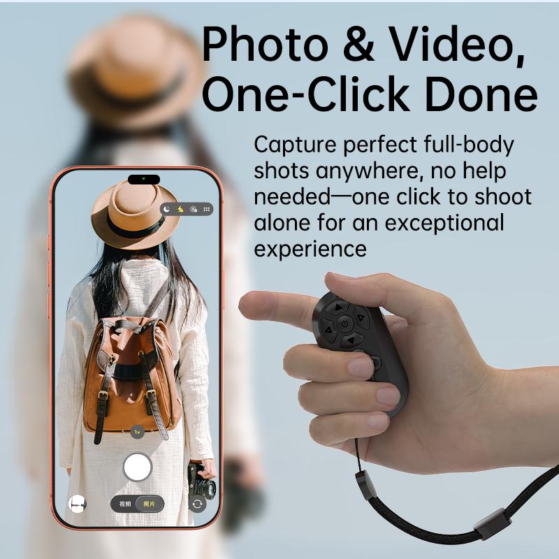 Xring 2026 NEW Release Remote Control for TikTok Scrolling , Wireless Scroller Page Turner, Camera Shutter Video Recording for iOS Android, Cellphone Selfie Accessory,Upgraded
