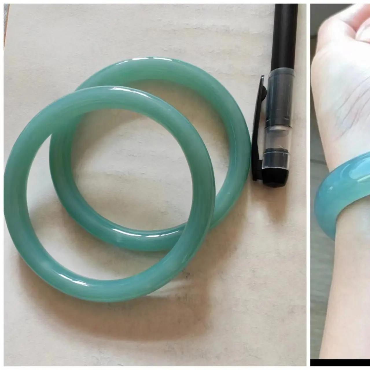 10mm aquamarine color, 1 piece