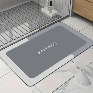 1 Minimalist Non-Slip Bath Mat Made of diatomaceous earth material, soft and absorbent Suitable for bathrooms, kitchens, offices, and laundry rooms Perfect as a gift or home decor piece., Bathroom Drying Doormat