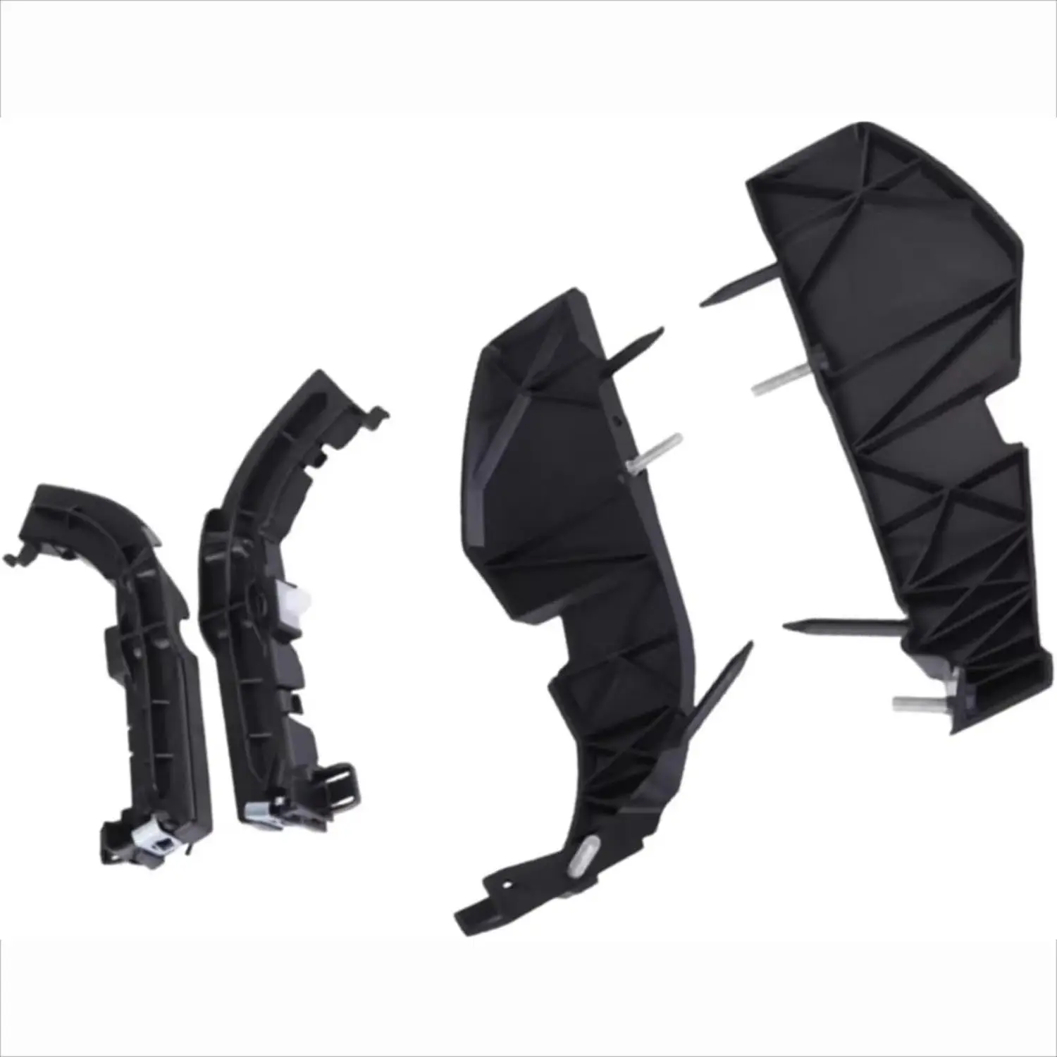Black Front Bumper Bracket (4 PCS) for Dodge Challenger 2015-2022, Automotive Car Repair Accessory, Impact-Absorbing, Vehicle Protection, Maintains Smooth Appearance, Long Service Life