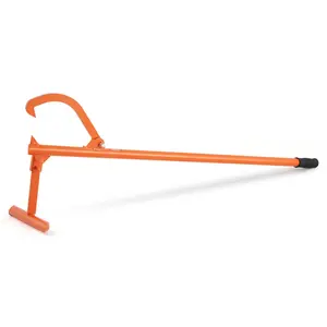 Timberjack 48 Inch Heavy Duty Log Lifter With Metal Handle For Logs Up To 15 Inch Diameter, Ergonomic Grip, Stable Steel Construction, Firewood Lifting Tool For Safe Handling And Transport