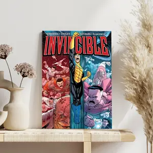 Unframed Invincible Movie Poster: A Stunning Vintage Retro Art Print for Mesmerizing Home Decor
