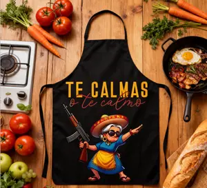 A fun printed apron that makes you unique and stylish. Combining the fun of cooking and parties with personality. Work apron, party apron, cooking apron, perfect for the kitchen, restaurant, and parties, suitable for men and women.
